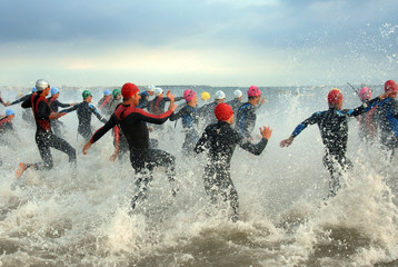 Naklejka premium triathlon