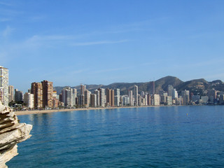 Fototapeta premium view of benidorm
