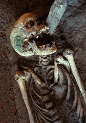 laughing skeleton