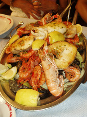 seafood mix a la plancha