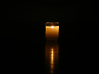 traditional memorial candle