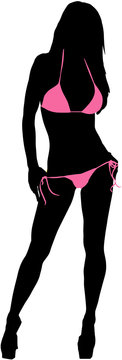 recommend clip art: girl in the pink bikini