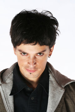 evil look - demon man eyes