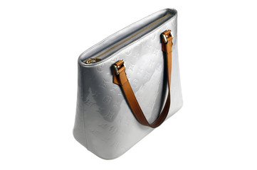 designer handbag on white - logos removed