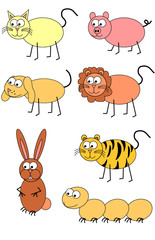 drawing of animals