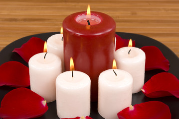 Obraz na płótnie Canvas aromatic candles