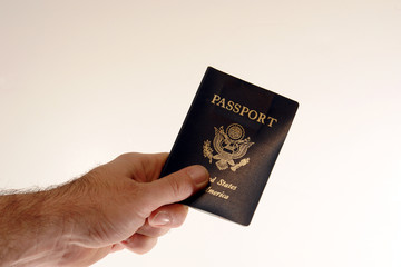 hand and passport