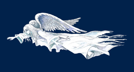 stock illustration of guardian angel