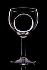 wineglass and ball