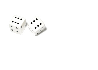 gambling dices isolated on white