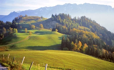 Fototapeten Landschaftspanorama der Alpen © castelli-media
