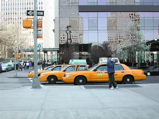 Fotobehang New York taxi hee taxi& 39 s!