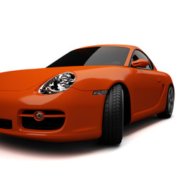 orange car