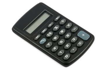 calcualtor isolated with clipping path