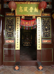 entrance of chinese temple