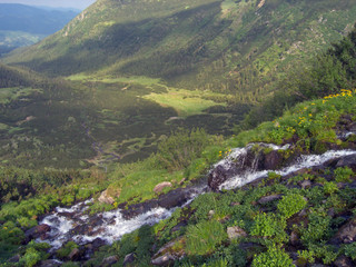 stream on mountainside