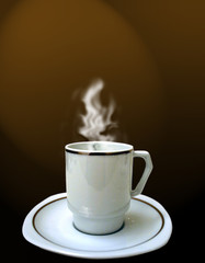 tasse café brulant