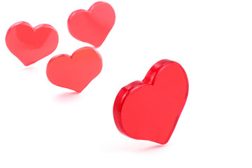 red heart, love concept