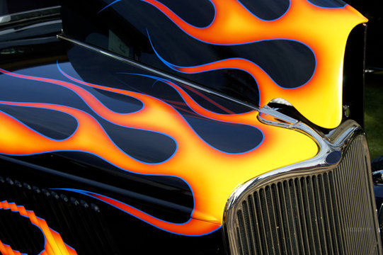 Old school hot rod flames car graphics Orlando, Old school …