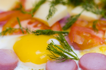 fried egg close up (shallow dof)