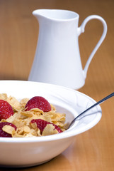 cereal with strawberries