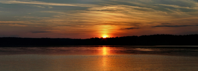 sunset panorama