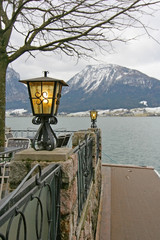 lamps on the baluster