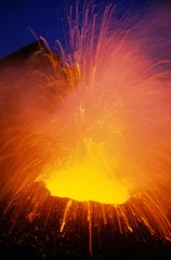 Tableaux sur verre Volcan etna 0278