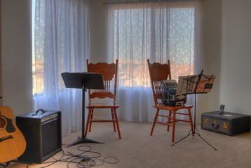 music practice area