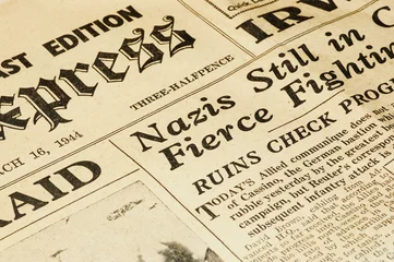 Foto op Plexiglas Kranten oorlogskrant
