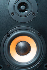 audio system equipment - speaker close up view