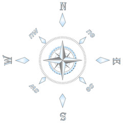 silver compass