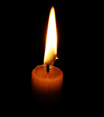 Fototapeta na wymiar evening candle