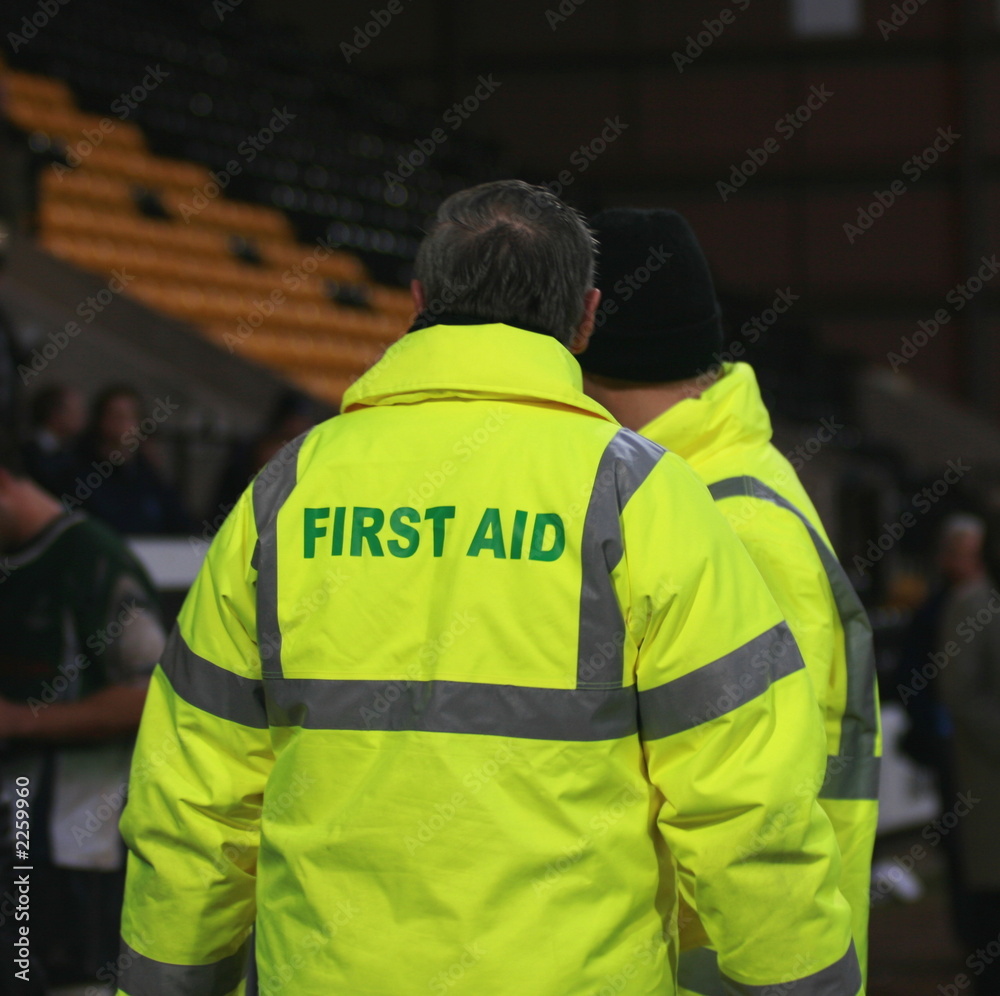 Wall mural first aid