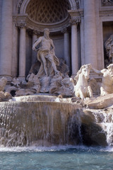 detail trevi fontain.rome.