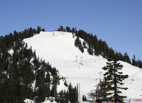 Skiing At Grouse Mountain