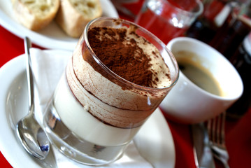 layered tiramisu dessert