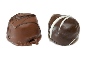 dark and milk chocolate candies