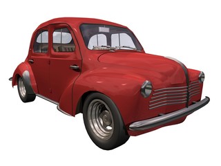 automobile années 50-60 rouge