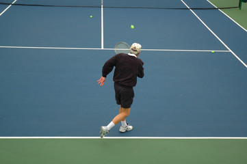 older tennis player