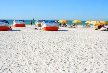 Printed kitchen splashbacks Clearwater Beach, Florida beach chairs