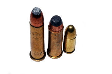 a variety of pistol ammo