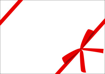 Gift with red ribbon