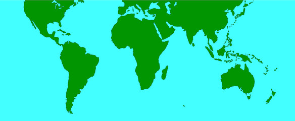map of the world green 3