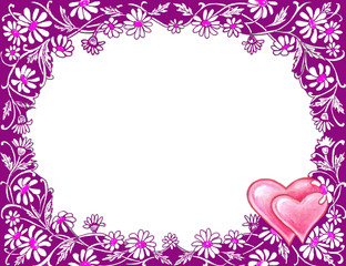 stock image of valentine's day frame