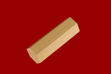 wooden geometric shape