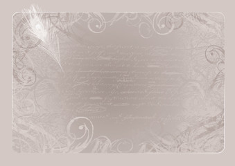 background with a feather