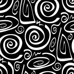 seamless cartoon swirls
