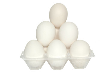 eggs isolated on white