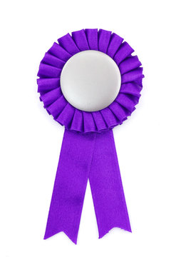 Purple Award Ribbons Badge